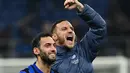 Pertandingan antara Inter Milan vs Monza ini berakhir dengan skor 3-2. (Isabella BONOTTO/AFP)