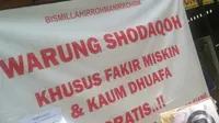 Warung sedekah di Yogyakarta. (Liputan6.com/Fathi Mahmud)