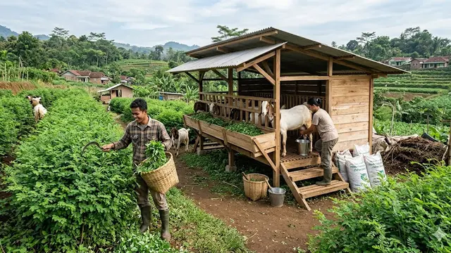 Usaha Ternak dan Kebun dalam Satu Lahan yang Sedang Banyak Dicoba Anak Muda Desa