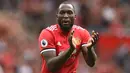 4. Romelu Lukaku (Manchester United) - Musim ini akan menjadi debut dari striker asal Belgia tersebut di Liga Champions. Meski demikian kapasitasnya sudah tidak diragukan, bahkan gawang Real Madrid juga pernah dijebolnya. (AFP/Oli Scarff)