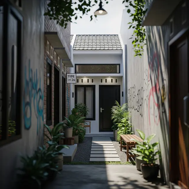 9 Model Rumah 1 Lantai Tipe 26 di Gang Sempit Tapi Nyaman, Desain Simpel Bikin Betah