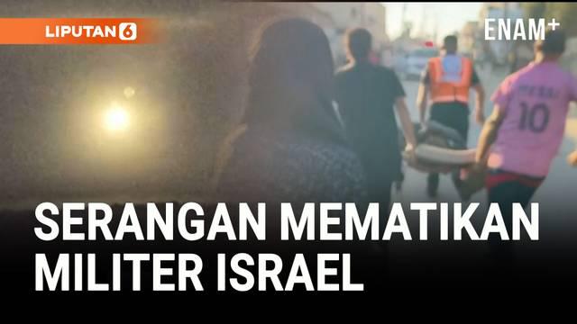 Sebuah serangan udara Israel menghantam kamp pengungsi di dekat RS Al-Aqsa, Gaza Tengah, Senin (1/9) sore. Sedikitnya satu orang tewas dan empat lainnya luka-luka, menurut pihak rumah sakit.