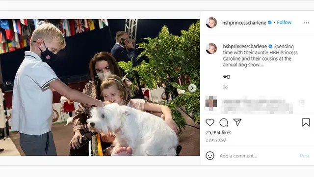 Anak Putri Charlene Alami Cedera Kaki