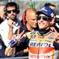 Marc Marquez keluhkan motor Honda yang dipakainya saat tes pasca balapan di Valencia pada Selasa (8/11/2022) lalu (AFP)