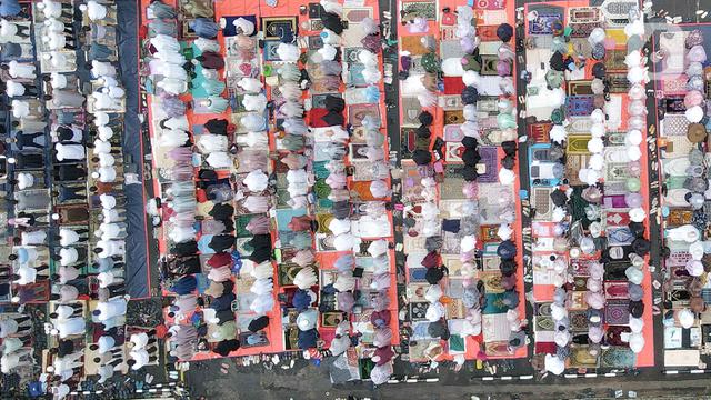 Sholat Idul Adha di Masjid Agung Al-Azhar