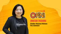 Direktur Nasional Wahana Visi Indonesia, Angelina Theodora.