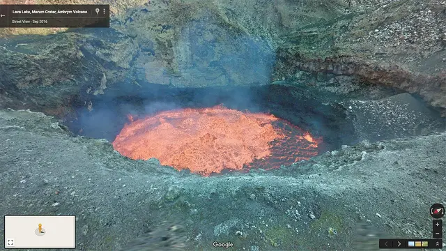 6 Foto Google Earth paling spektakuler sepanjang 2017: Danau Lava  (Google)