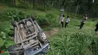 Kecelakaan di Tol Merak, Angkot Hindari Penyeberang Jalan