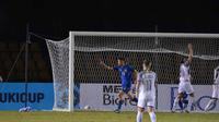 Penyerang Timnas Filipina, Supachai Jaided merayakan gol ke gawang Filipina pada laga lanjutan Grup B Piala AFF 2018. (AFF Suzuki Cup)