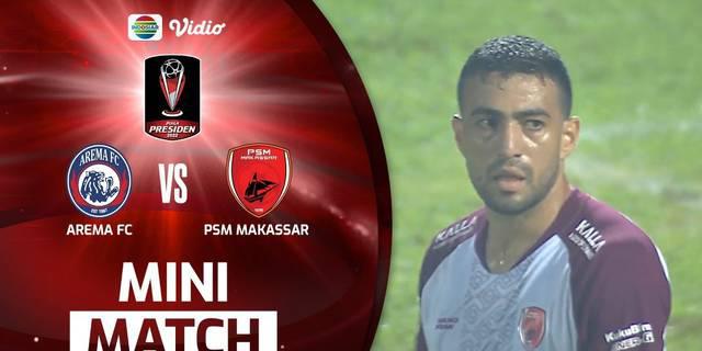 VIDEO: Wiljan Pluim Cetak Gol Cepat, PSM Kalahkan Arema 1-0 di Piala Presiden 2022