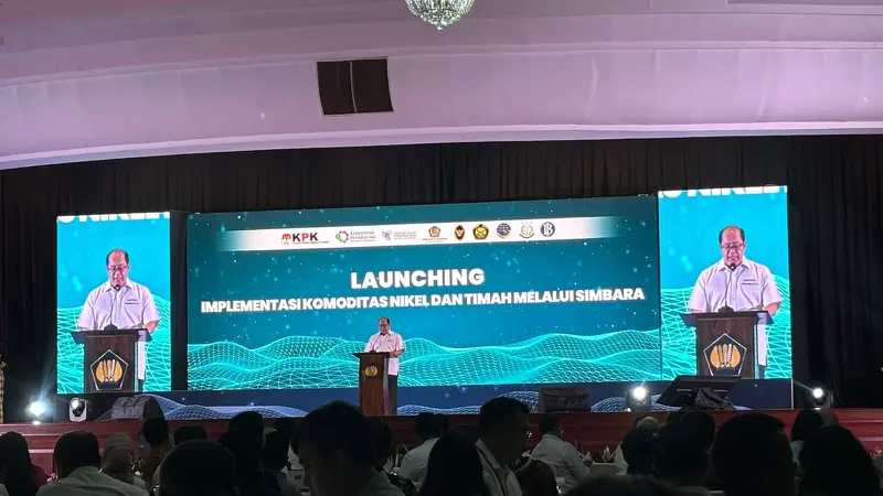 Acara launching implementasi komoditas nikel dan timah melalui Simbara, Senin (22/7/2024). (Foto: Liputan6.com/Tira Santia)