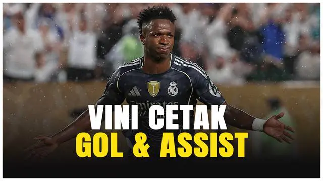 VIDEO: Momen Vinicius Jr Cetak Satu Gol dan Assist Saat Real Madrid Kalahkan RB Salzburg