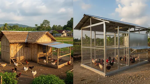 Kandang Ayam dari Kayu vs Baja Galvanis