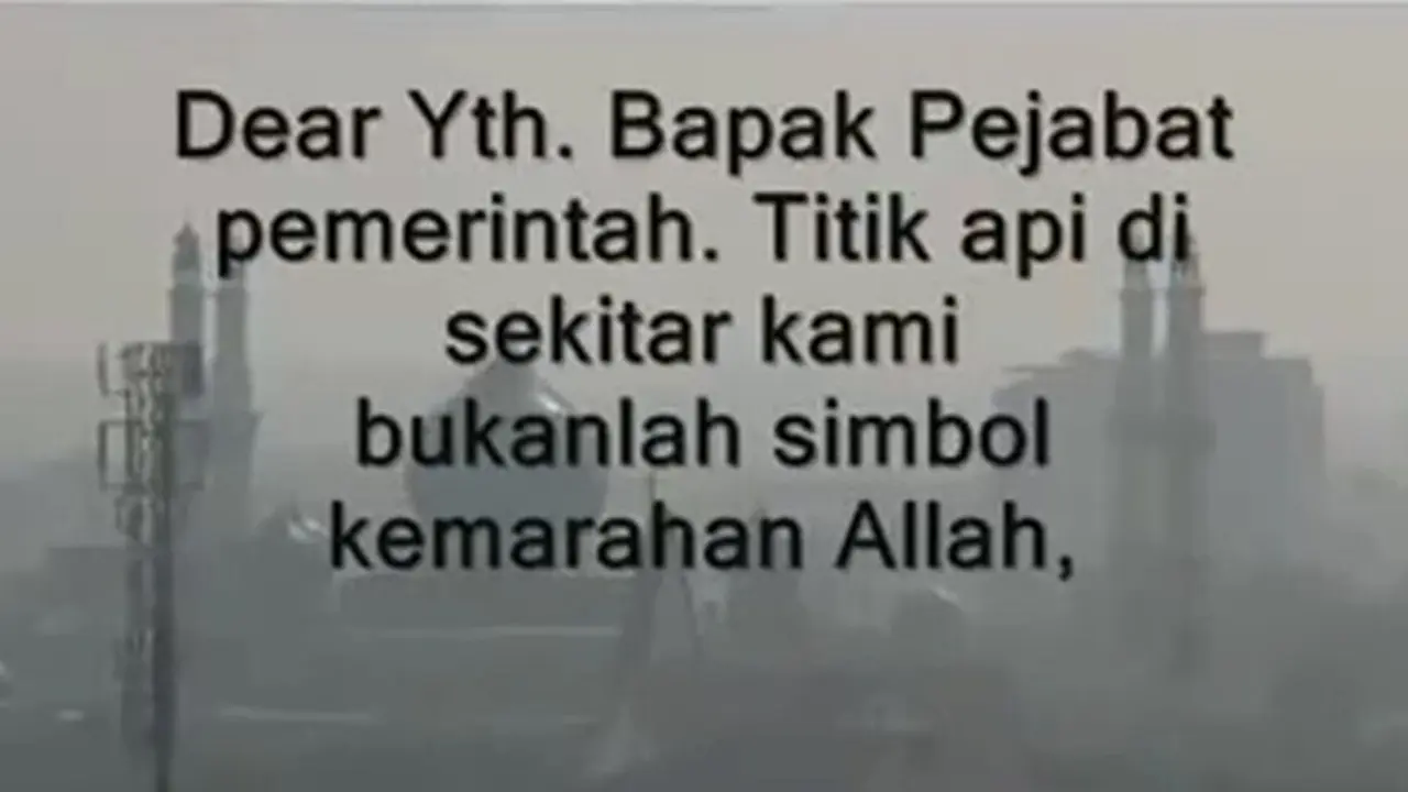 Kabut Asap Belum Usai, Netizen Kirim Surat Lagi untuk Jokowi