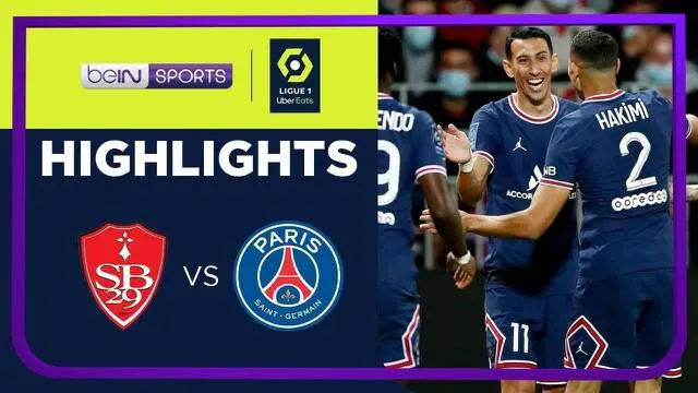 Berita video highlights Ligue 1, PSG Vs Brest. Kylian Mbappe dan Angel Di Maria sumbang gol disaat Lionel Messi masih absen.