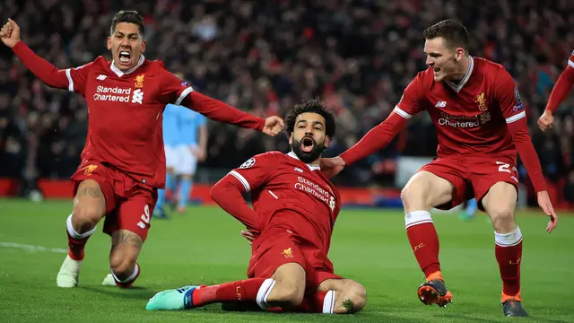 Salah Sumbang Gol, Liverpool Menang Telak Atas Manchester City