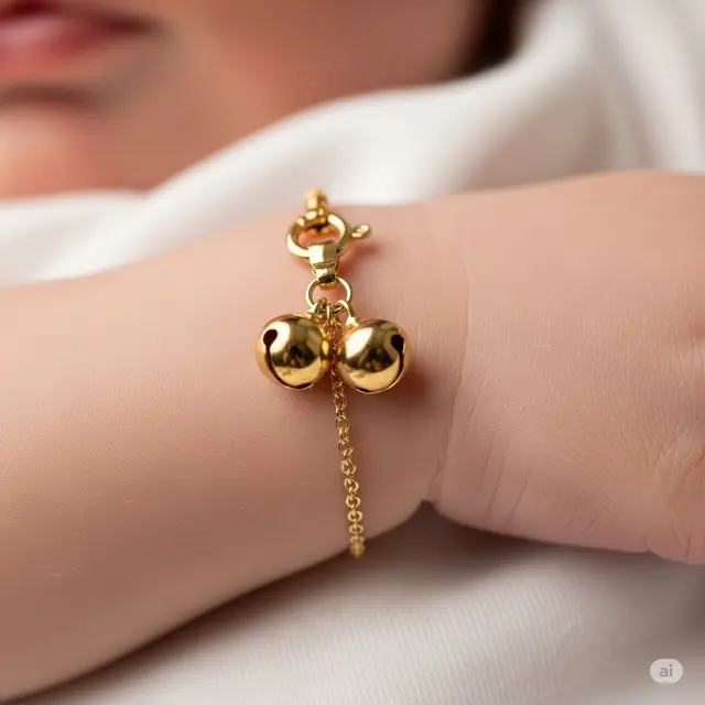 Model Gelang Emas Bayi 1 Gram Paling Awet. Foto: Gemini