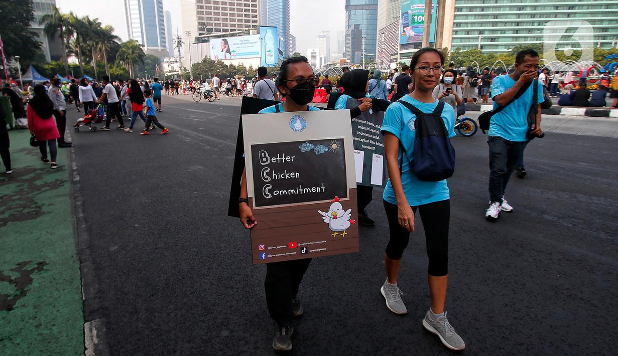 Aksi tersebut bertujuan untuk memastikan ayam yang dikonsumsi masyarakat Indonesia terjamin kesehatannya. (Liputan6.com/Angga Yuniar)