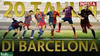 20 Tahun Andres Iniesta di Barcelona (Bola.com/Adreanus Titus)