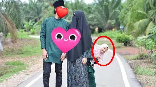 6 Pose Nyeleneh dalam Foto Lebaran Keluarga, Bikin Senyum Sendiri