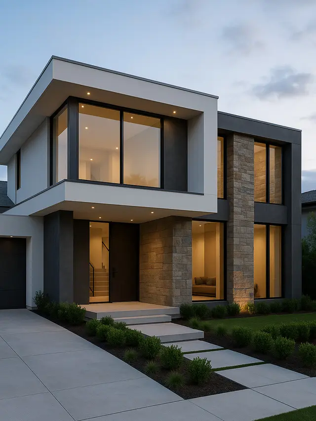 Model Rumah Kontemporer 2 Lantai Terbaru 2025