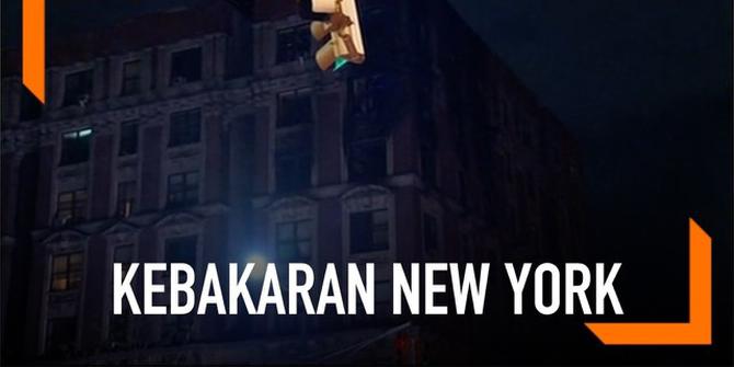 VIDEO: Kebakaran Hebat Apartemen di New York, 6 Tewas