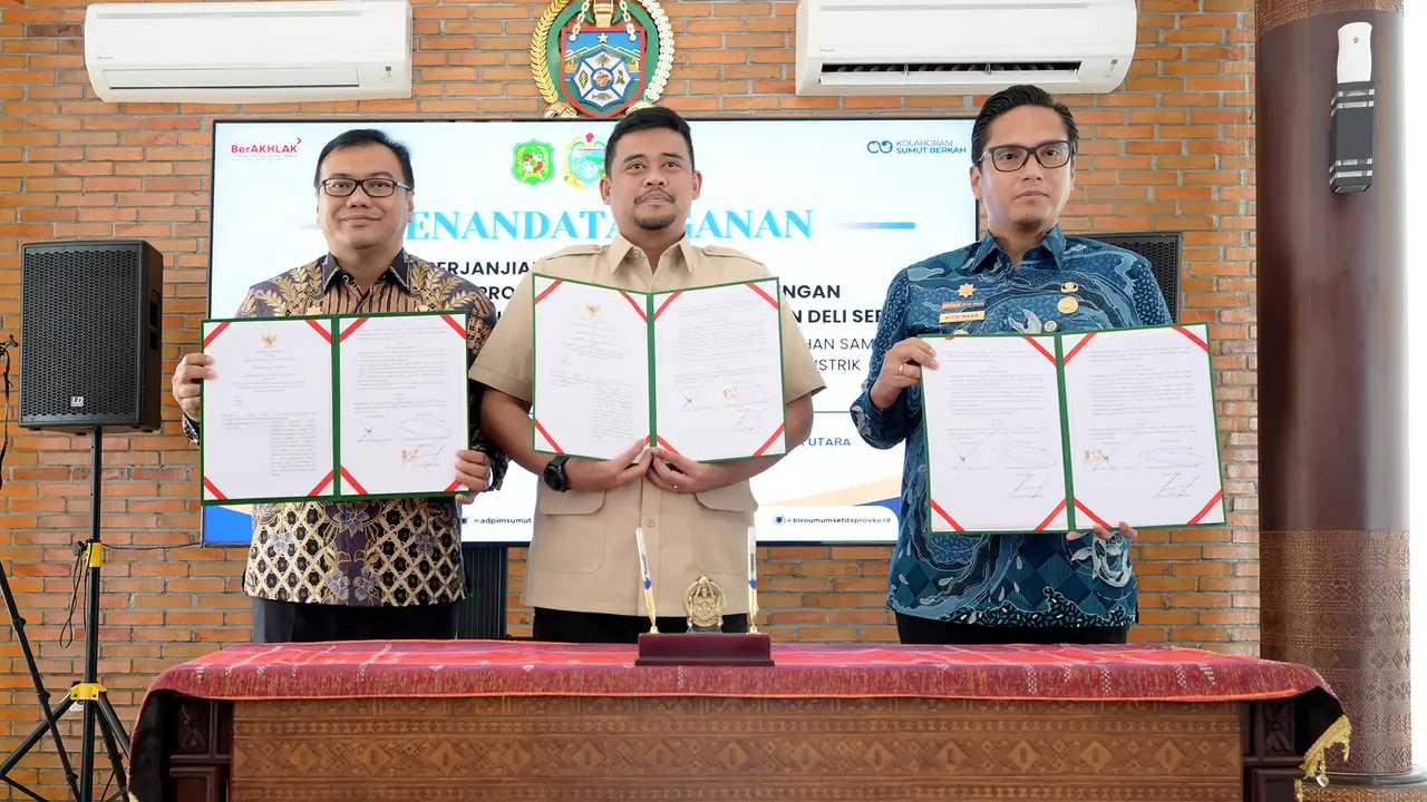 Bobby Nasution Teken Kesepakatan Strategis Ubah Sampah Jadi Energi Bersih bersama Walikota Medan dan Deliserdang