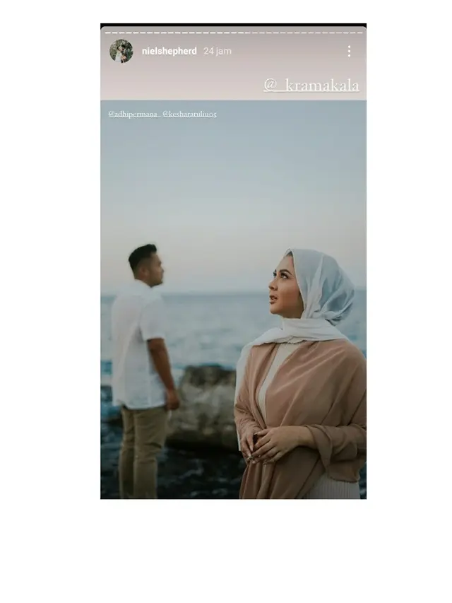 7 Potret Prewedding Kesha Ratuliu dan Adhi Permana, Pilih di Alam Terbuka