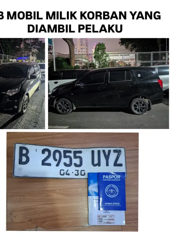 Barang bukti kasus pembegalan di pamulang tangerang selatan. (liputan6.com/Zahraa Devana).