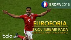 Berikut 3 gol terbaik yang tercipta pada laga perempat final Piala Eropa 2016.