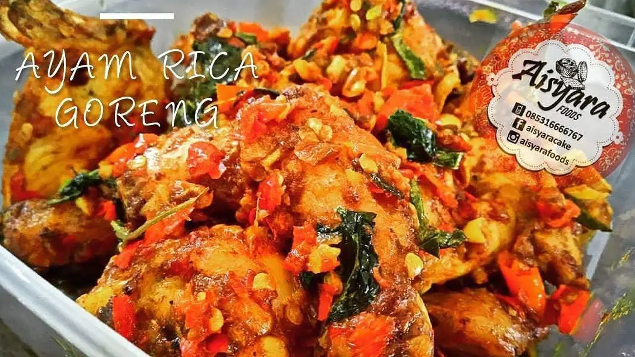 Menu ayam rica olahan Aisyara Food