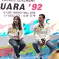 Susi Susanti dan Alan Budikusuma pada peluncuran ASTEC Juara &lsquo;92. (Liputan6.com/Rahmat Fathurahman)