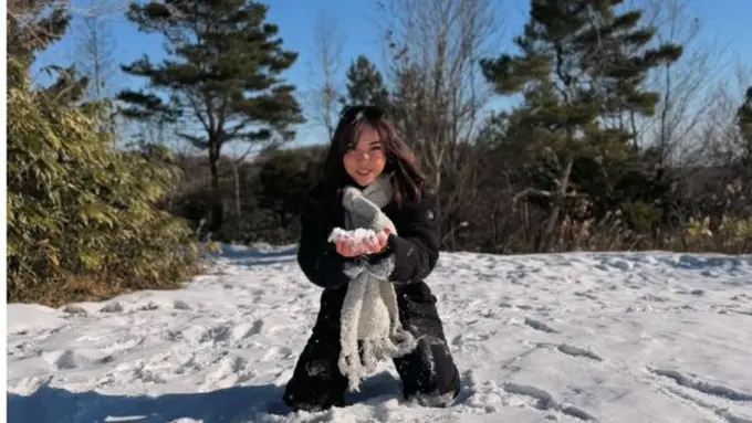 Liburan Gisel ke Jepang, potret memikat di tengah salju. (credit: instagram.com/gisel_la)