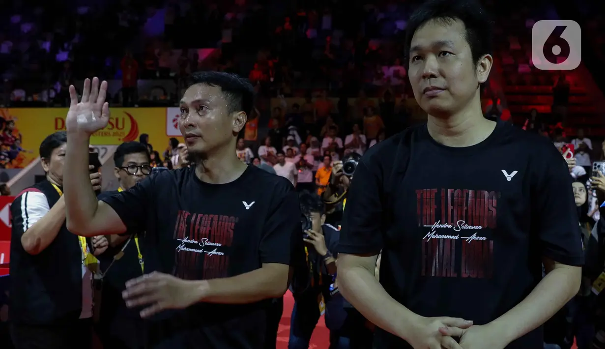 Moment of Honor The Daddies terasa special bagi peraih dua kali gelar juara All England, yakni pada 2014 dan 2019. (Liputan6.com/Herman Zakharia)