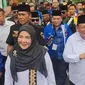 Pasangan calon Wali Kota dan Wakil Wali Kota Bandar Lampung, Eva Dwiana - Deddy Amurullah. Foto : (Liputan6.com/Ardi).