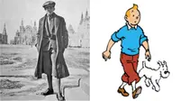 Palle Huld dan Tintin. (Sumber Wikimedia Commons)