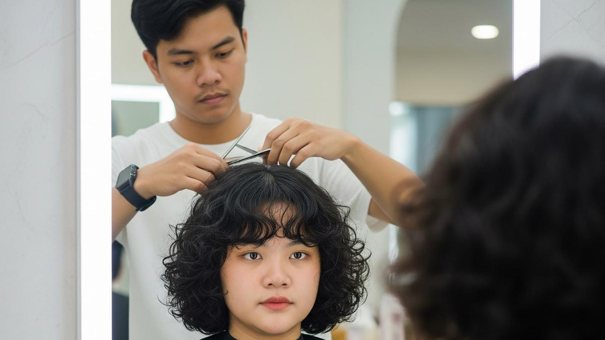 7 Model Rambut Pendek Ikal untuk Wanita Gemuk, Tampil Rapi, Fresh, &amp; Lebih Ramping