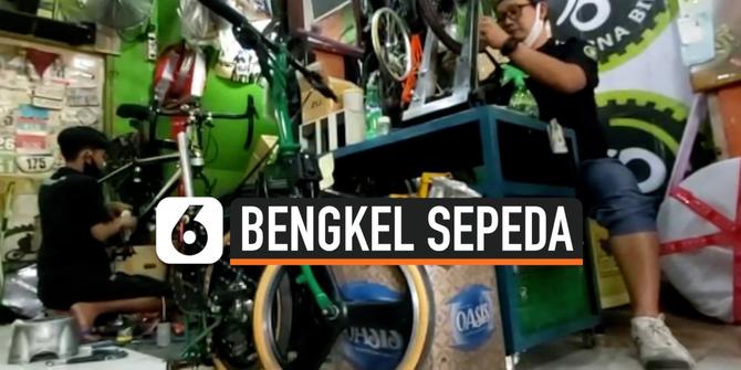 VIDEO: Pandemi Corona, Bisnis Bengkel Sepeda Panen Rezeki