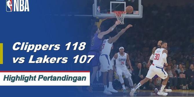 Cuplikan Hasil Pertandingan NBA : Clippers 118 vs Lakers 107