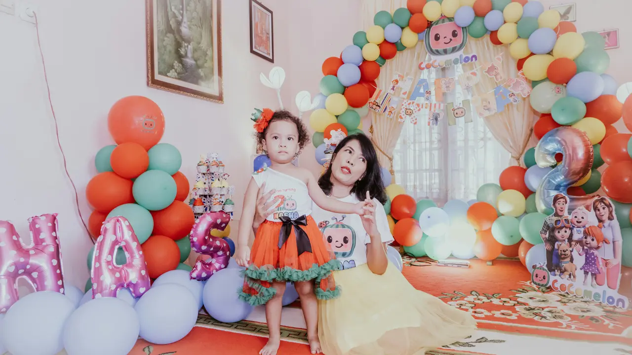 Ilustrasi acara ulang tahun anak
