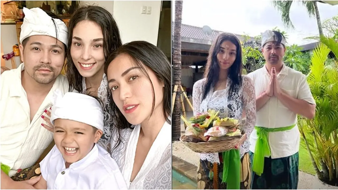 6 Momen Jessica Iskandar dan Keluarga Jalani Melukat, Hargai Budaya Setempat