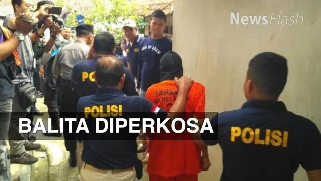 Kepolisian Resor Bogor, Jawa Barat melakukan rekonstruksi kasus kejahatan seksual dan pembunuhan LN, bocah berusia 2,2 tahun.