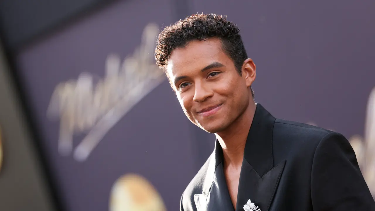 Jaafar Jackson, keponakan Michael Jackson yang memerankan mendiang di film Michael. (VALERIE MACON / AFP)