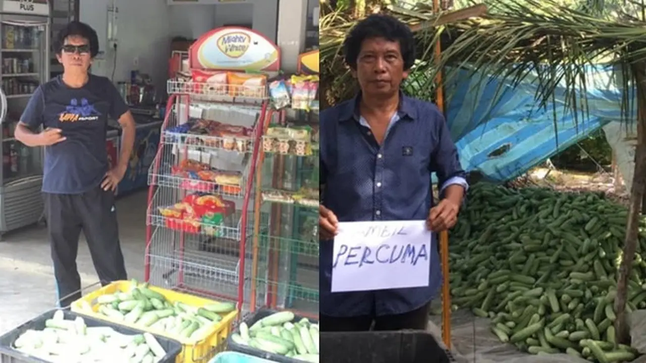 Kisah Petani yang Berikan Mentimun Gratis Kepada Masyarakat Ini Bikin Haru