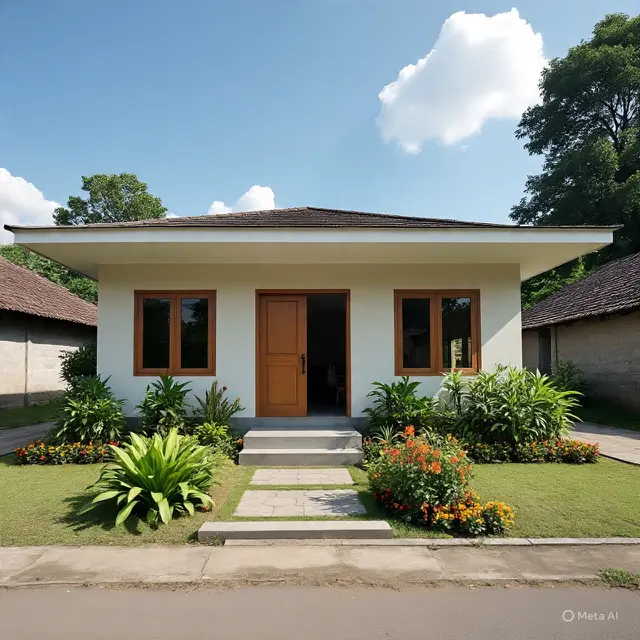 9 Desain Rumah Kampung Tapi Terlihat Seperti Rumah Rp 500 Juta,