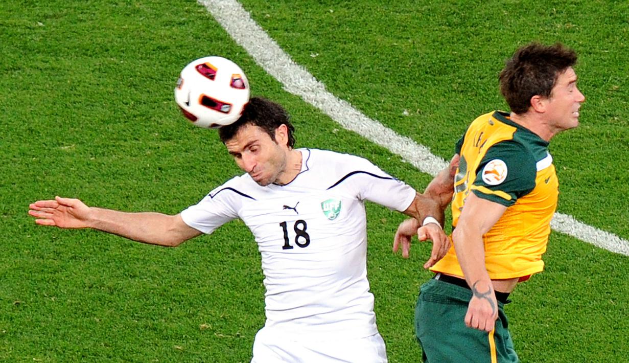 Kiprah Kapadze juga masih wangi ketika bertugas untuk Timnas Uzbekistan. Dia sudah menjadi bagian dari skuad White Wolves mulai tahun 2002 hingga terakhir kali mengukir caps internasionalnya pada 2015. (AFP/PORNCHAI KITTIWONGSAKUL)