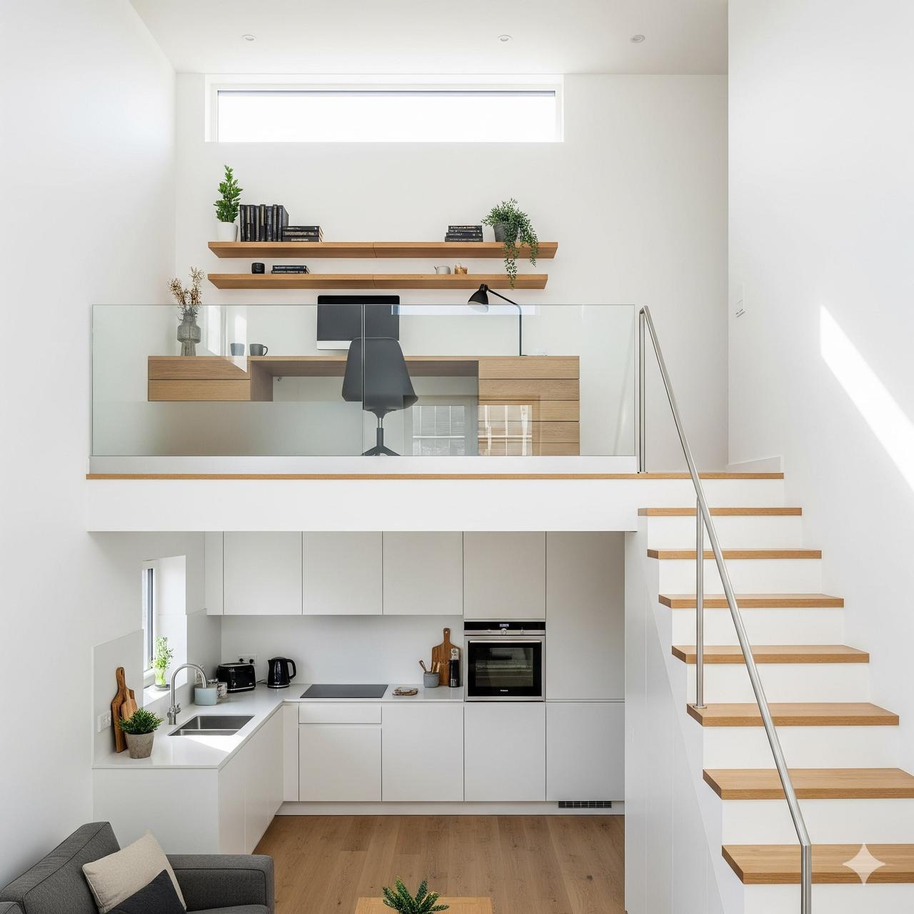 10 Inspirasi Desain Rumah Mezzanine Agar Hemat Ruang & Fungsional ...