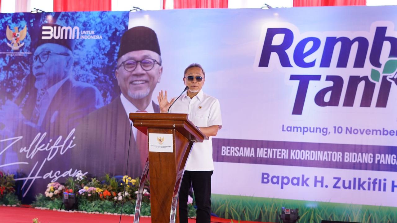 Menteri Koordinator Bidang Pangan Zulkifli Hasan