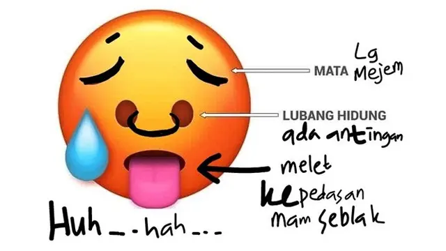7 Editan Foto Emoji Ala Netizen Bedakan Mata dan Hidung Ini Bikin Tepuk Jidat