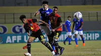 Duel Timor Leste vs Malaysia di penyisihan Grup B Piala AFF U-19 2018 di Stadion Gelora Joko Samudro, Gresik, Minggu (8/7/2018). (Bola.com/Zaidan Nazarul)